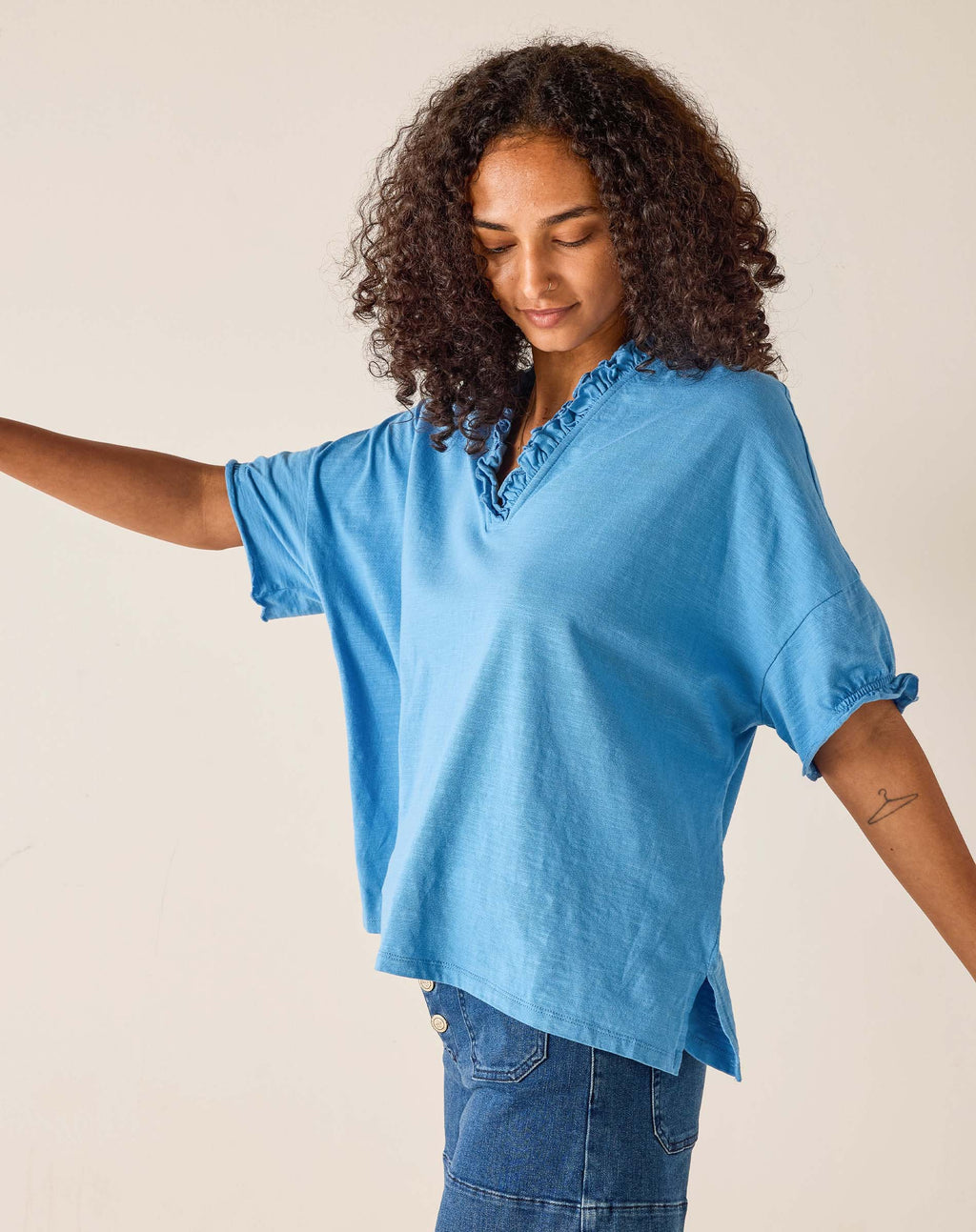 Amelia Ruffle Tee