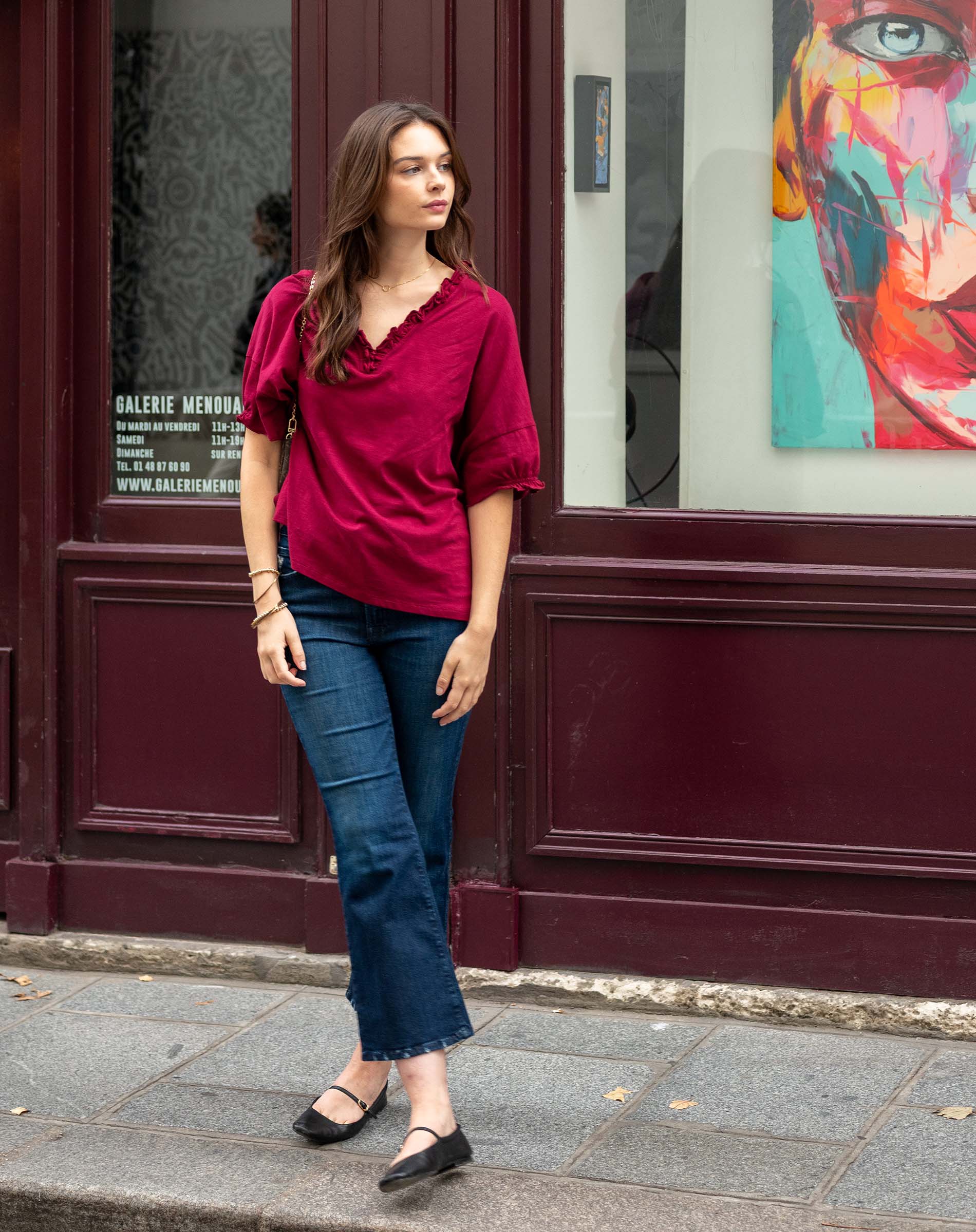 Amelia Ruffle Tee