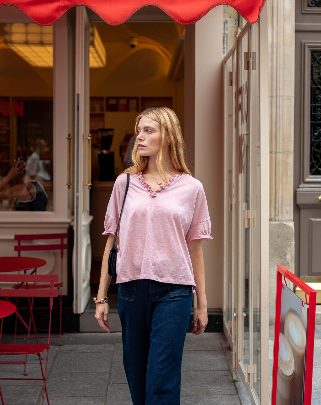 Amelia Ruffle Tee