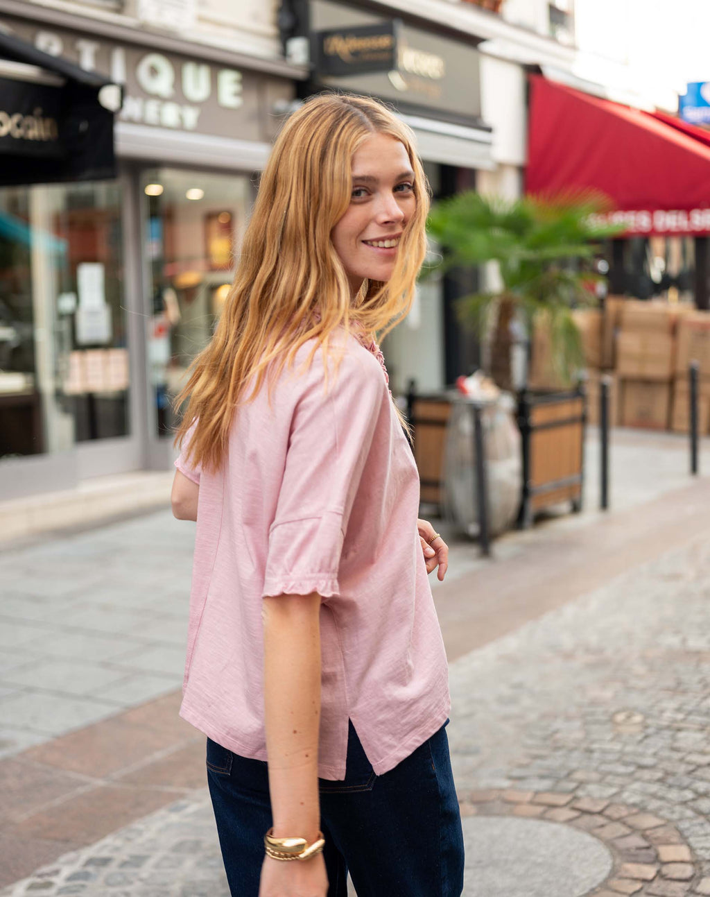 Amelia Ruffle Tee