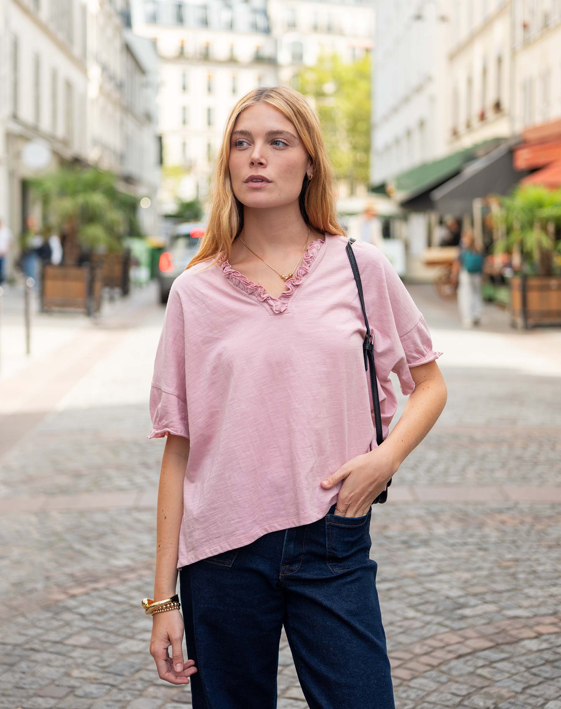 Amelia Ruffle Tee