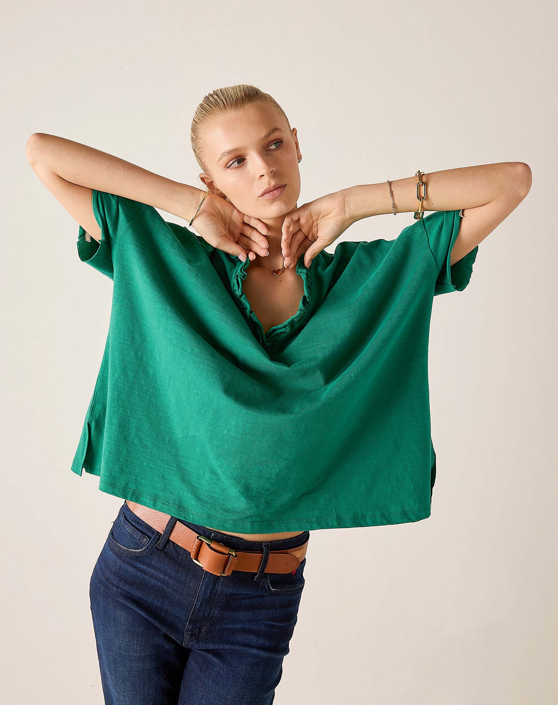 Amelia Ruffle Tee