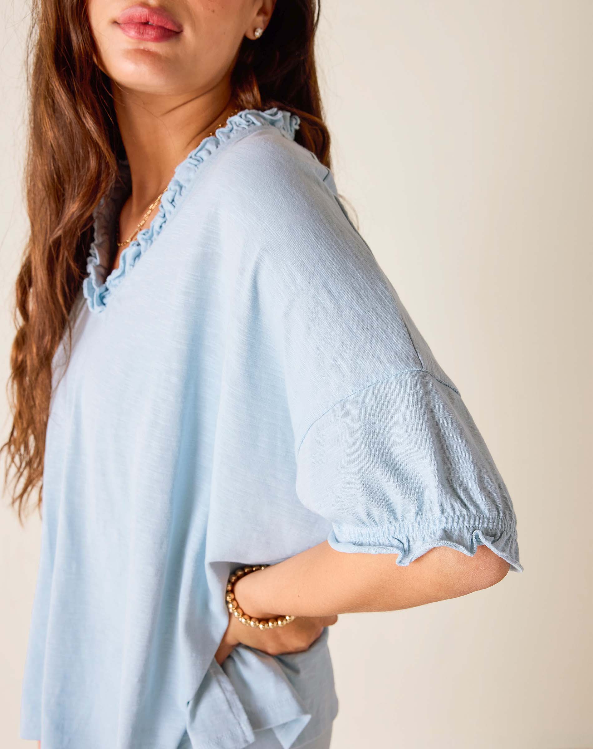 Amelia Ruffle Tee