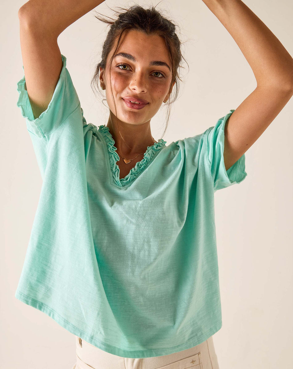 Amelia Ruffle Tee