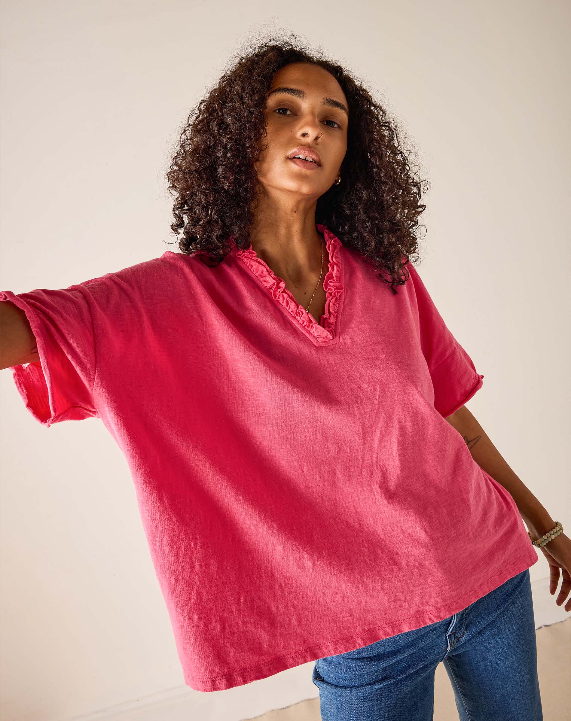 Amelia Ruffle Tee