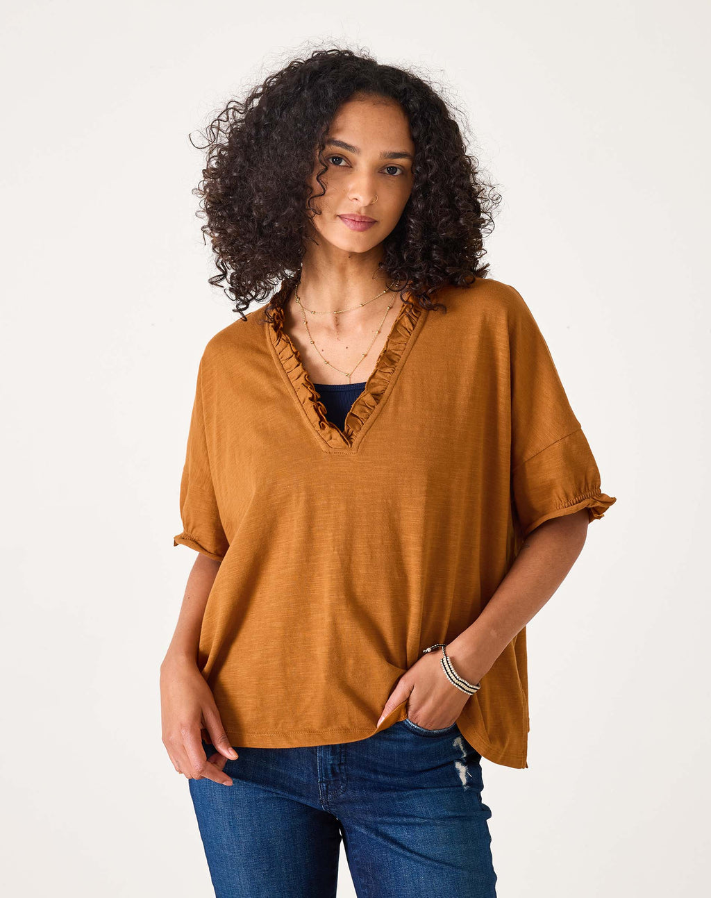 Amelia Ruffle Tee