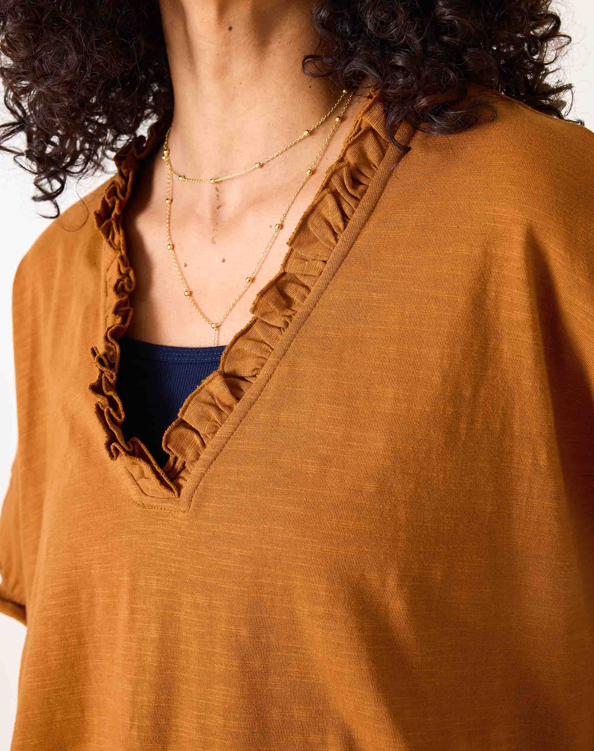 Amelia Ruffle Tee