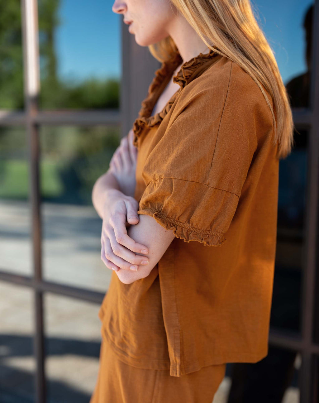 Amelia Ruffle Tee