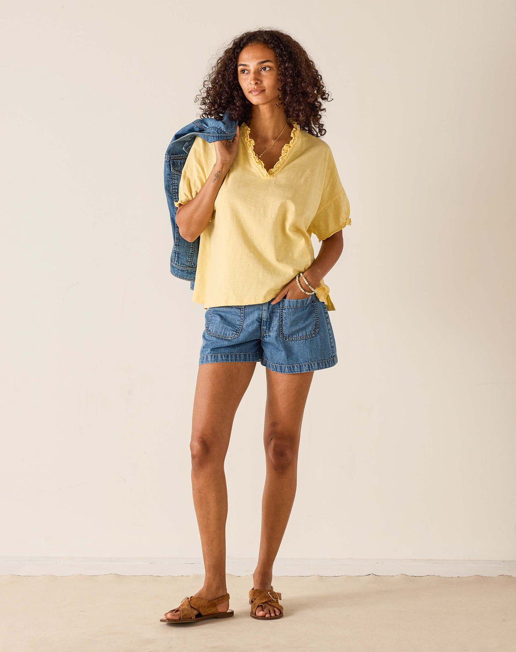 Amelia Ruffle Tee