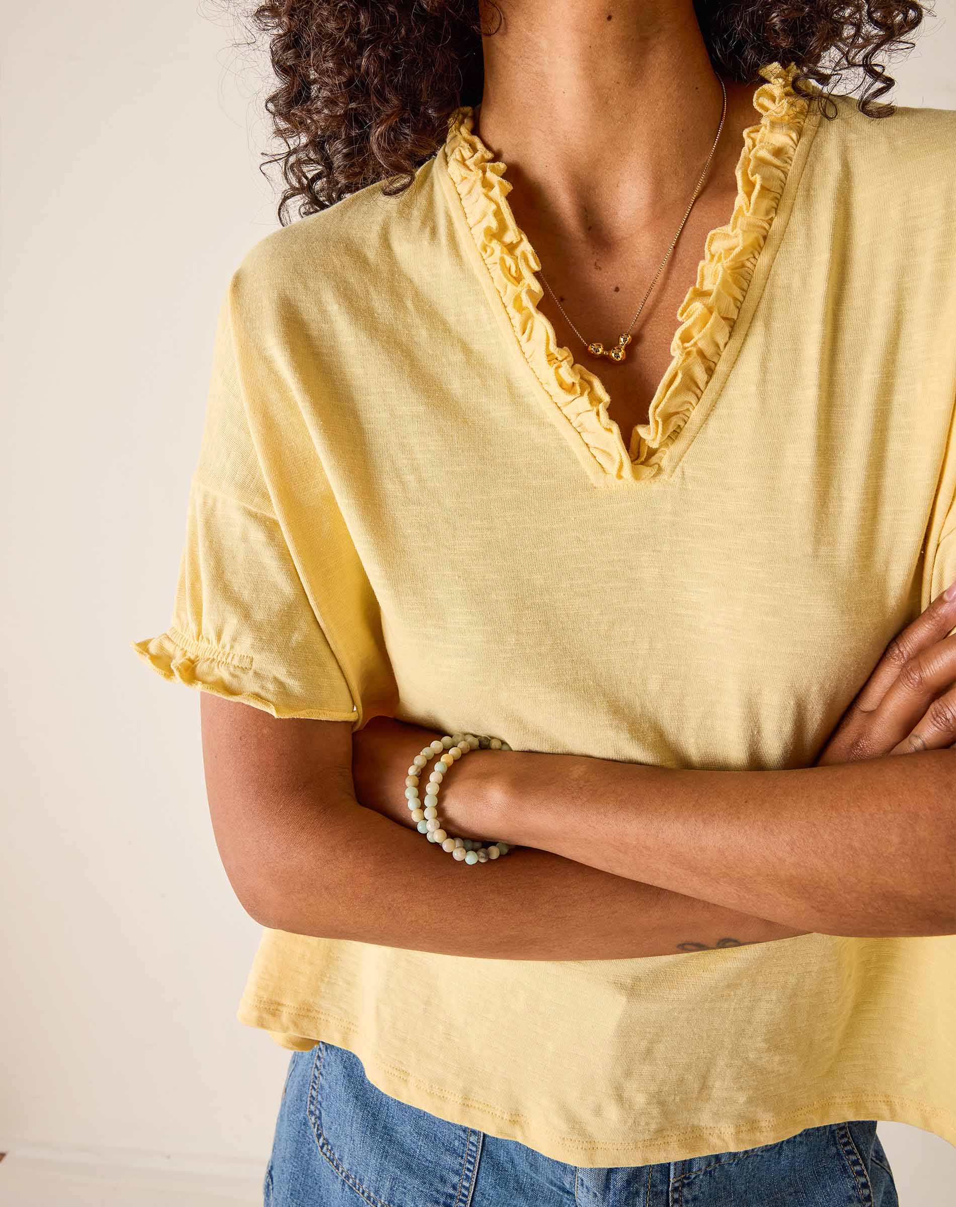 Amelia Ruffle Tee