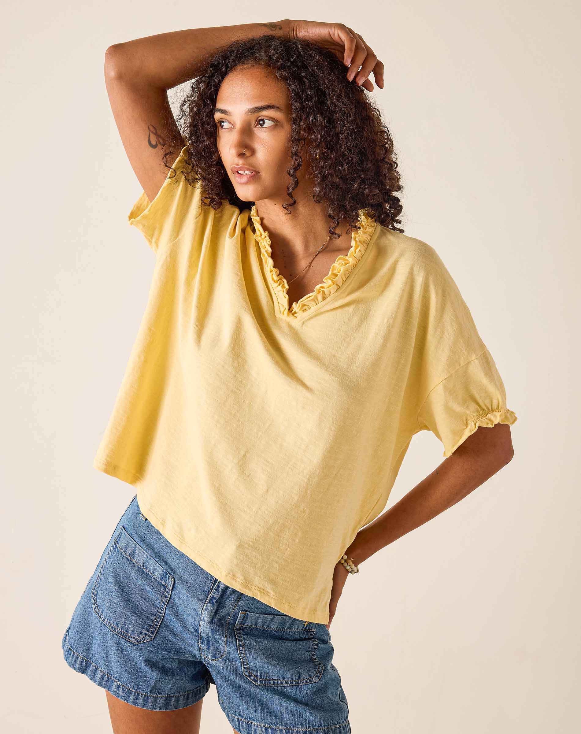 Amelia Ruffle Tee