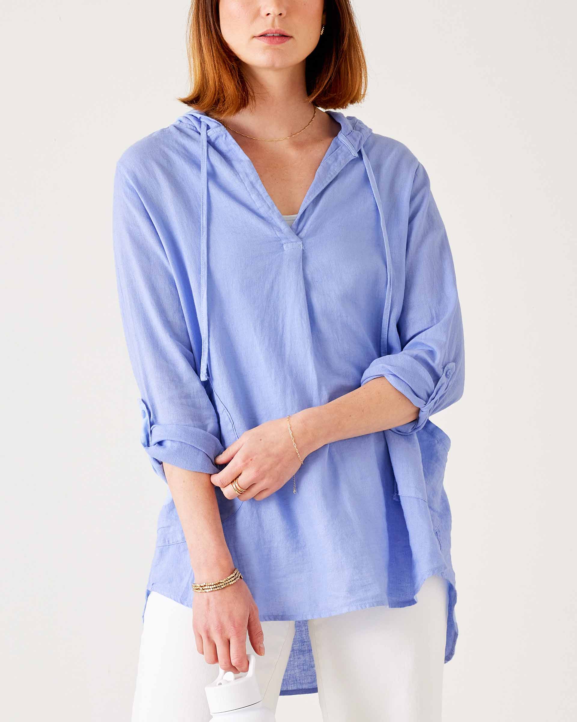 Hermosa Linen Hoodie Tunic