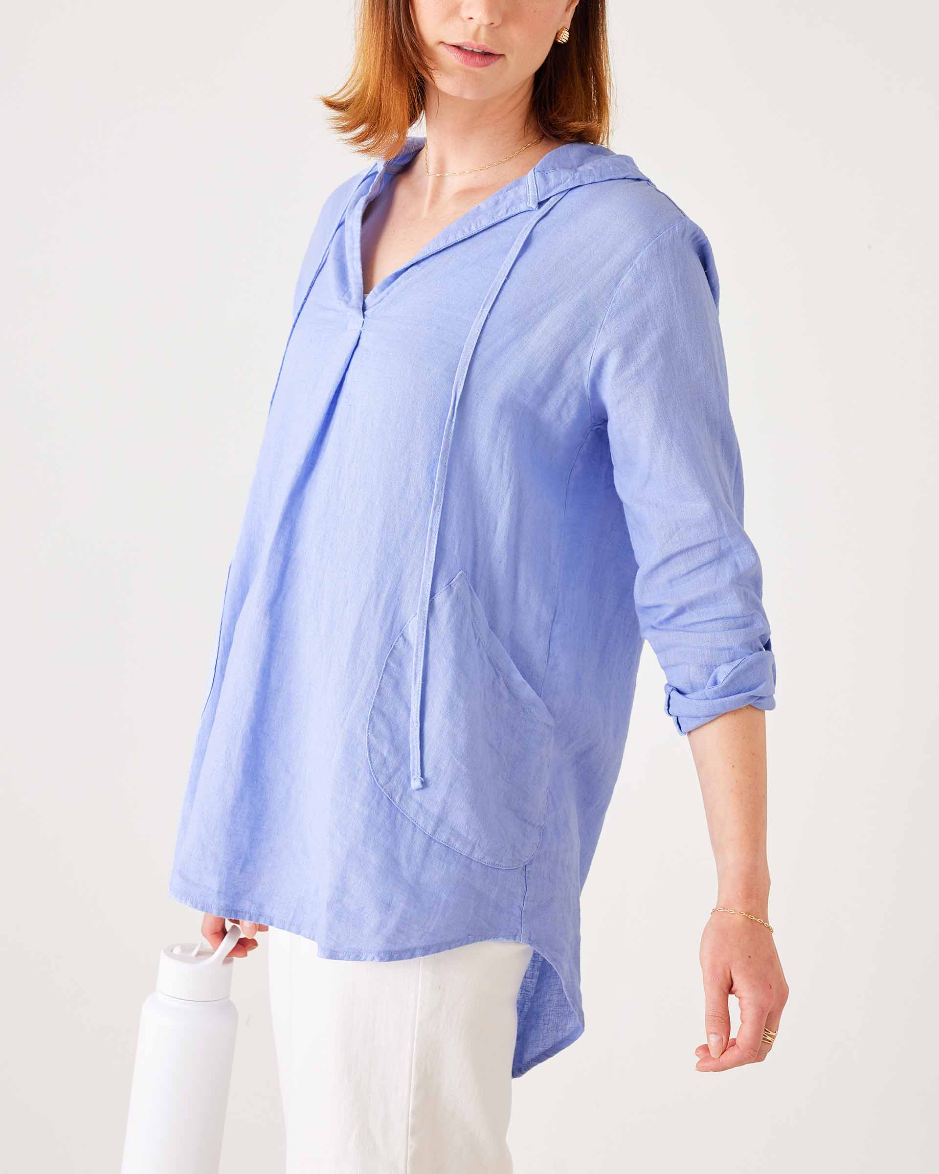 Hermosa Linen Hoodie Tunic