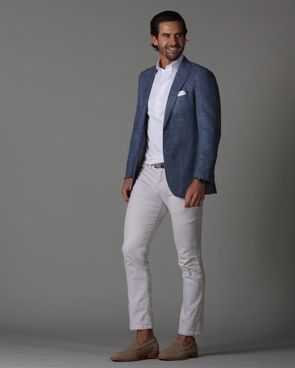 Oxford Button Down Collar Polo White Original