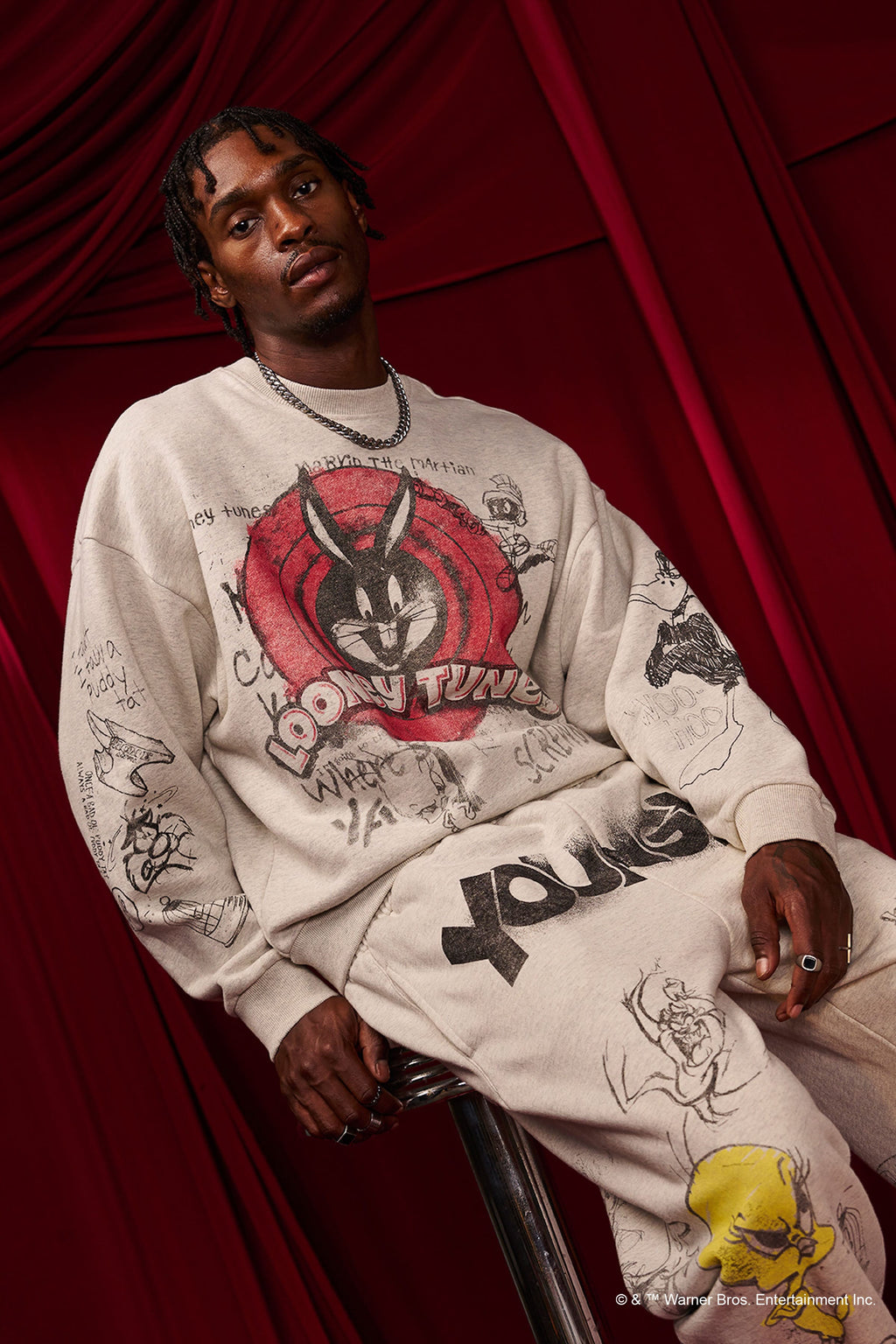 5256 - Looney Tunes Graffiti Crewnecks
