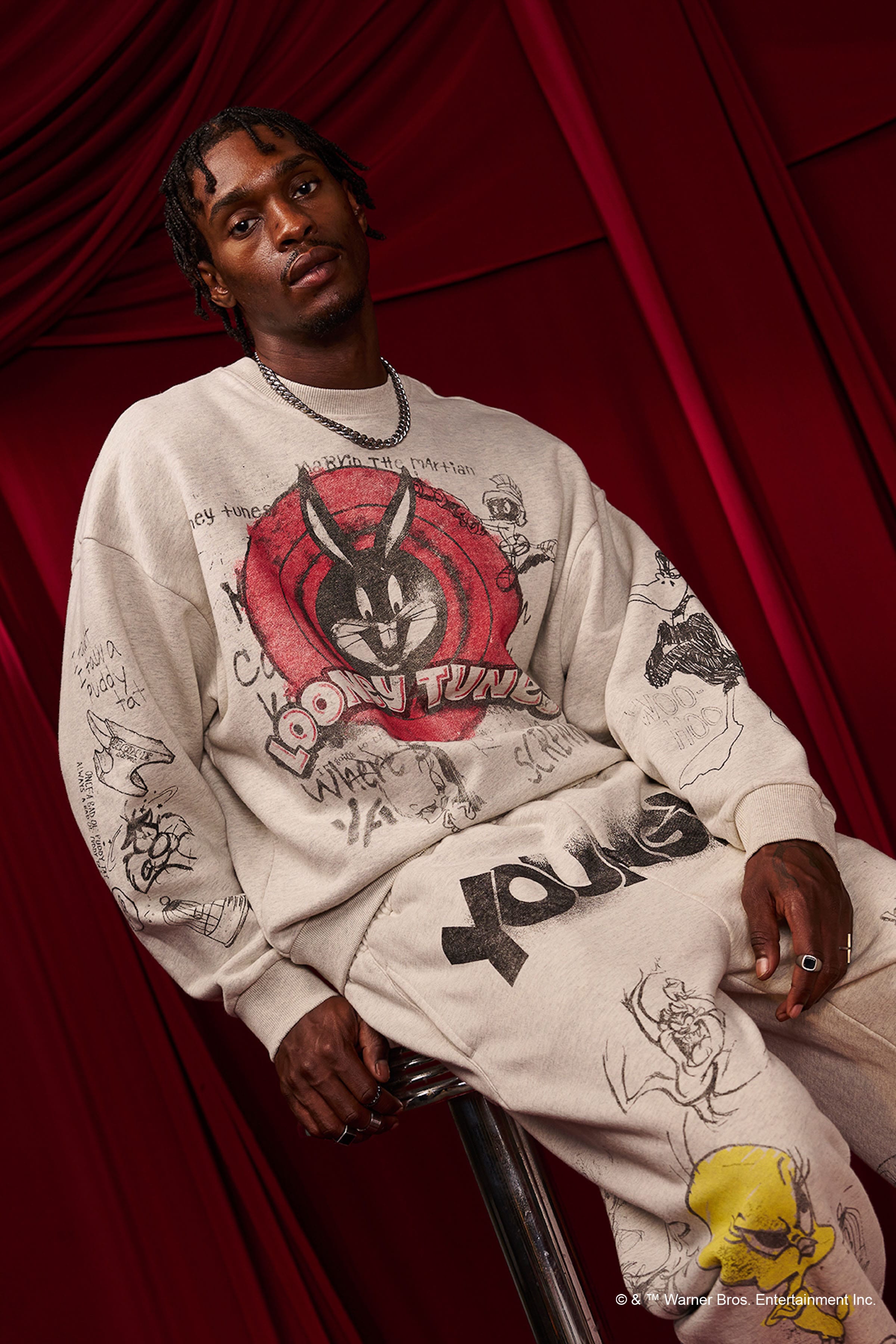 5256 - Looney Tunes Graffiti Crewnecks
