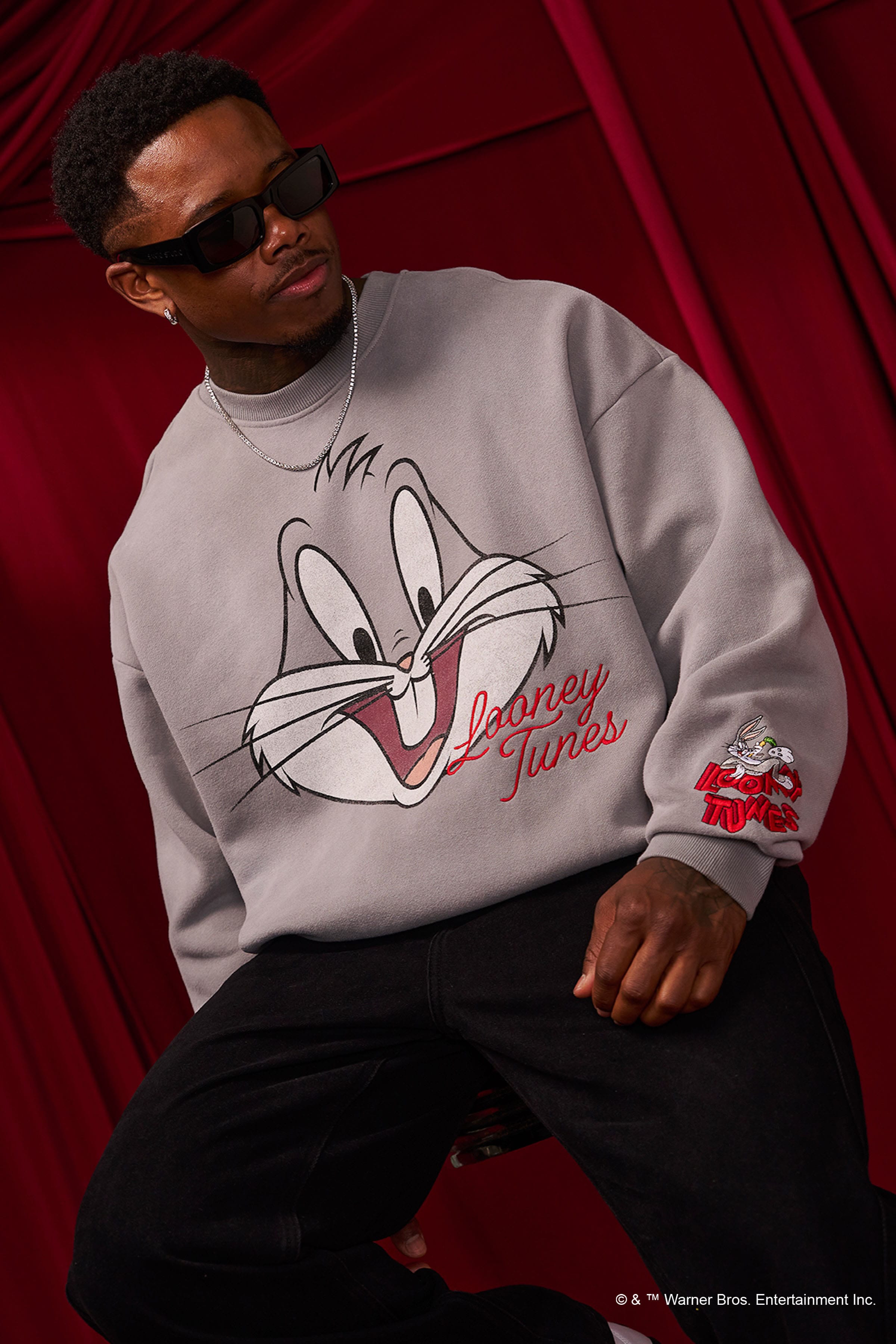 5255 - Looney Tunes Face Crewnecks