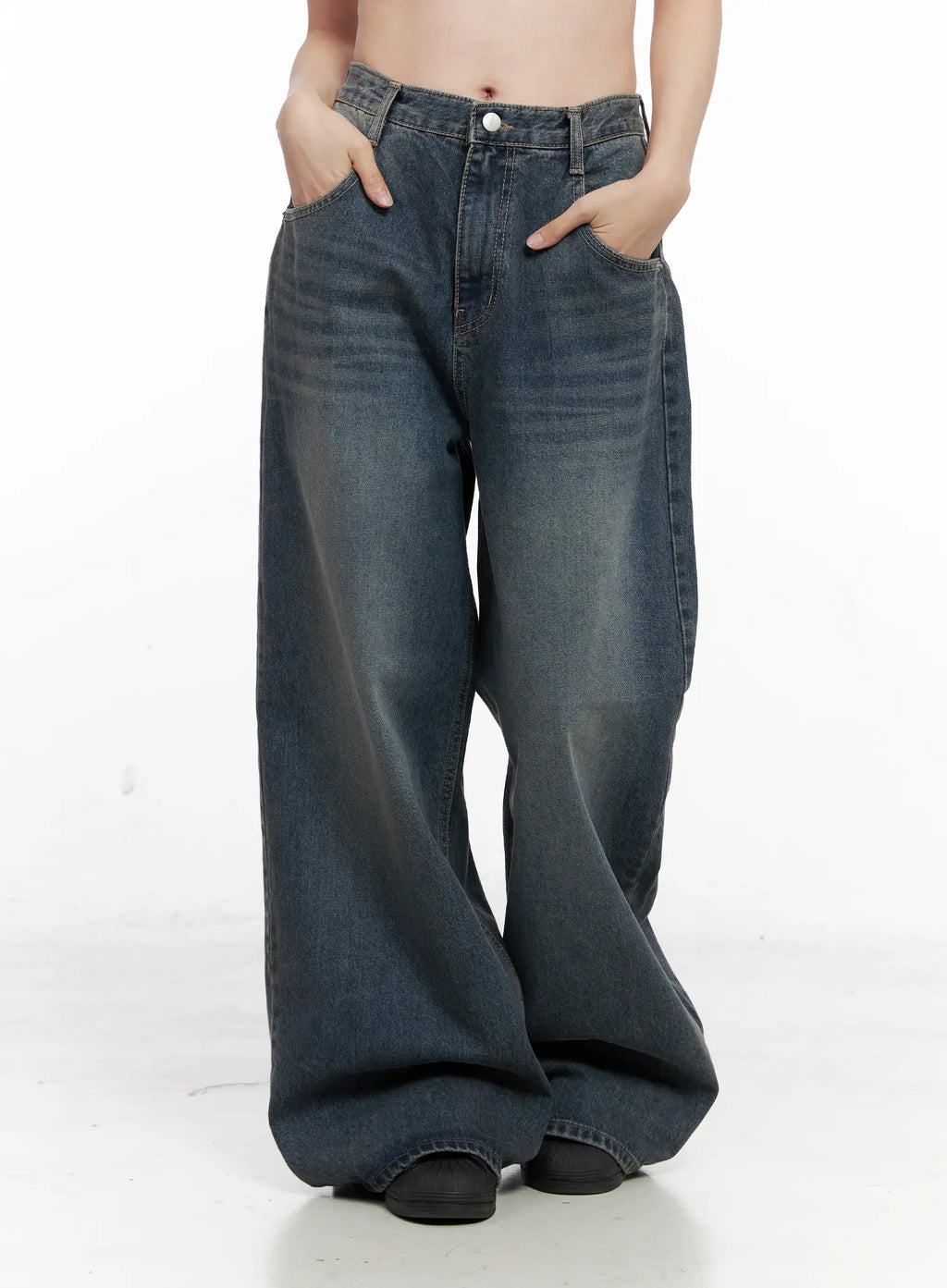 Tutt Washed Wide Leg Jeans CN504