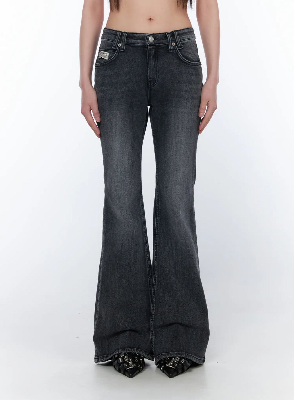 Salem Vintage Wash Low Rise Bootcut Jeans CA530