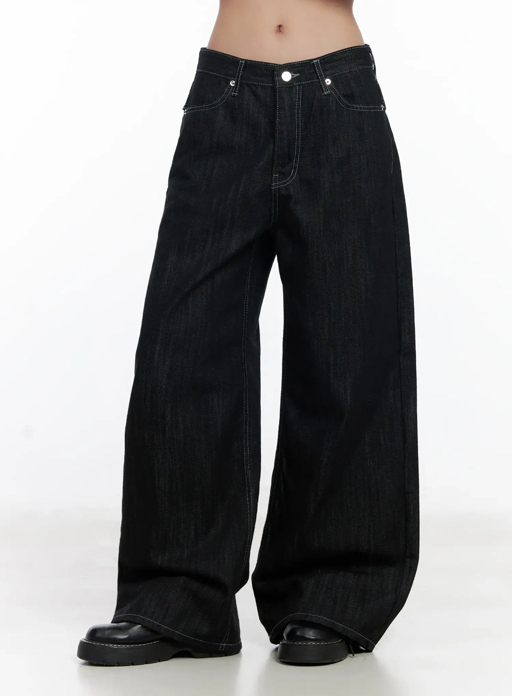 Violet Studded Baggy Jeans CJ530