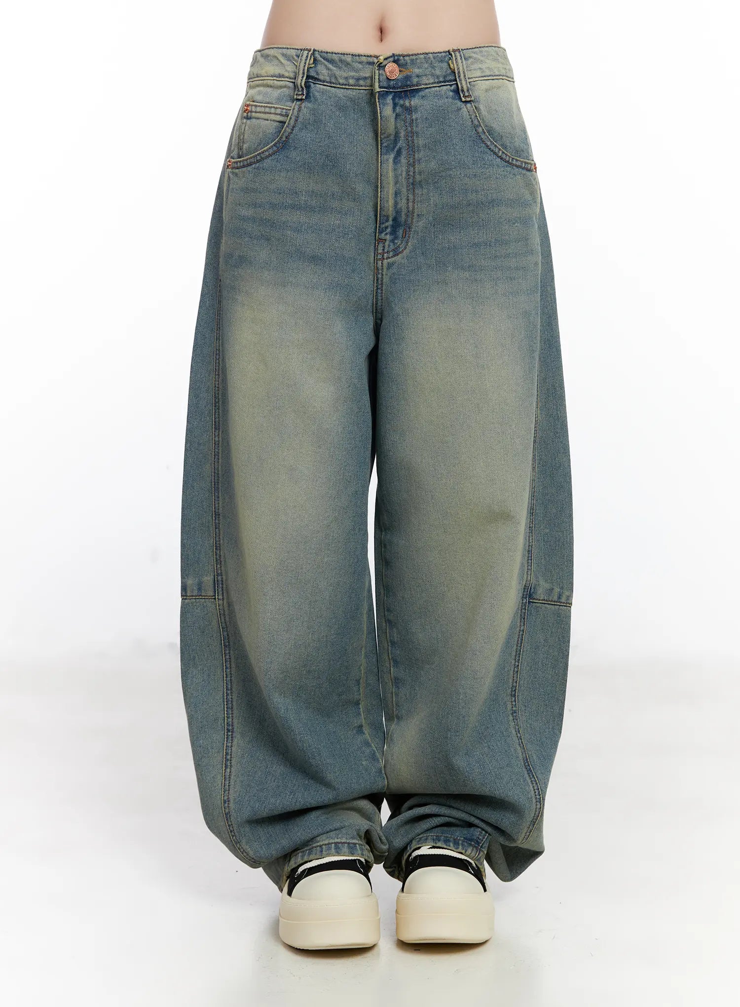 Mariah Wide Leg Baggy Jeans CJ526