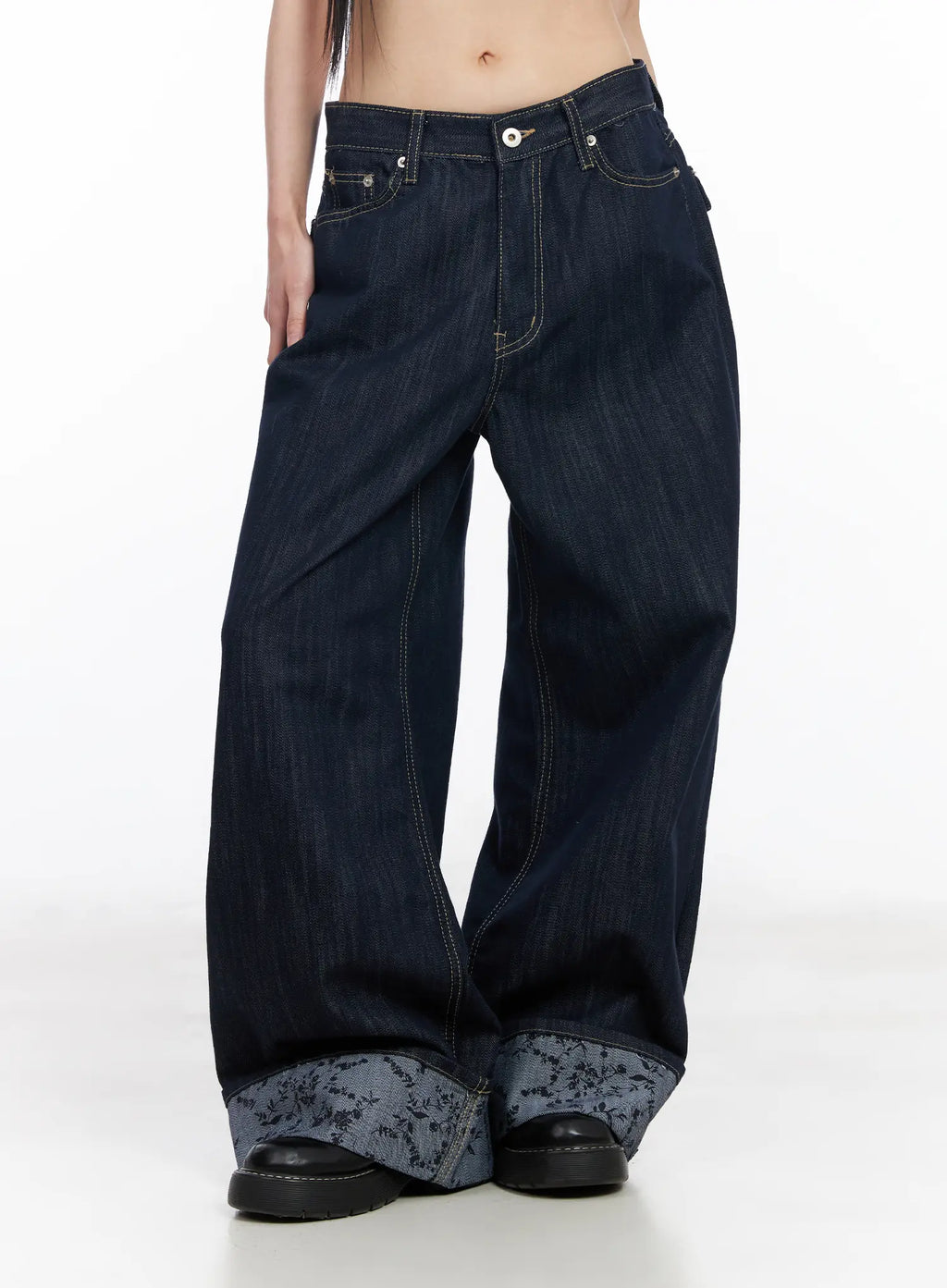 Raya Cuffed Baggy Jeans CF518