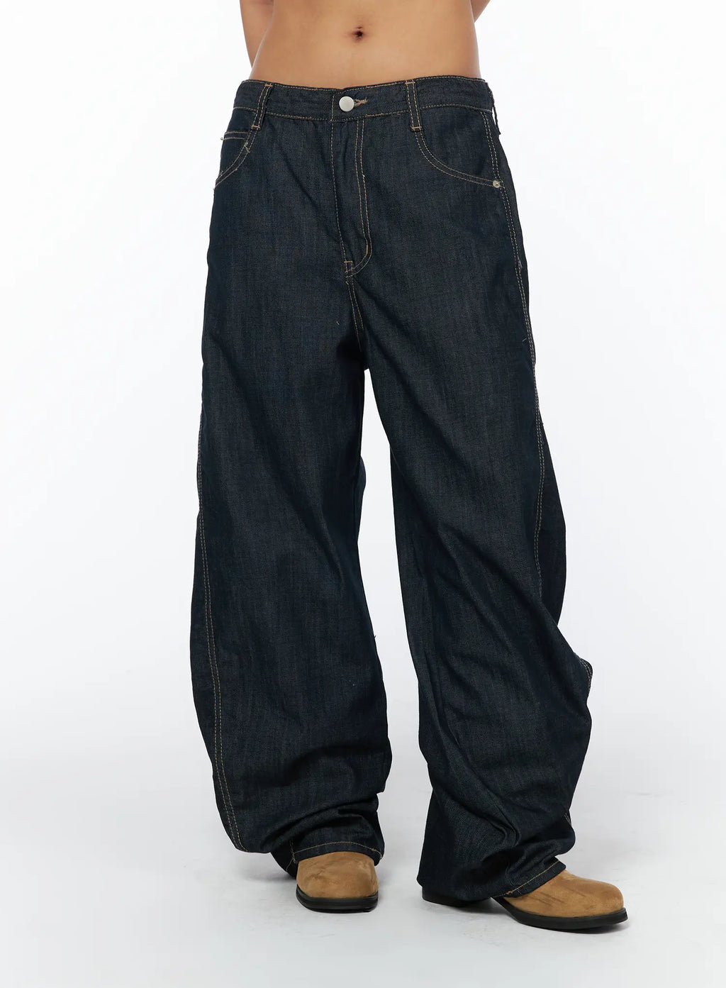 Juju Vintage Style Baggy Jeans CA516