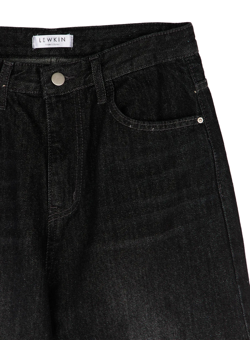 Jax Snap-Button Dark Wash Wide-Leg Jeans CY514