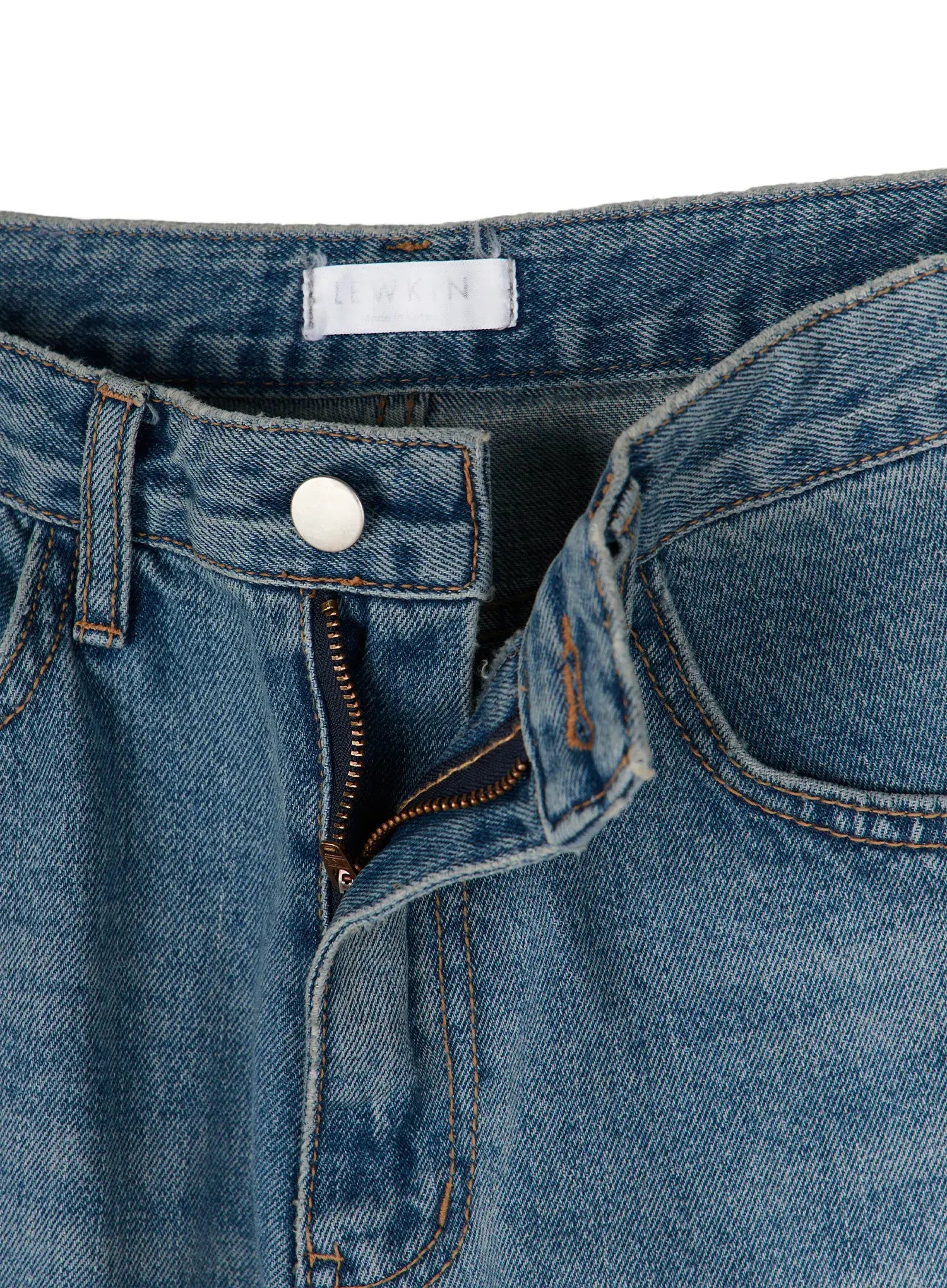 Shea Snap-Button Wide-Leg Jeans CY514
