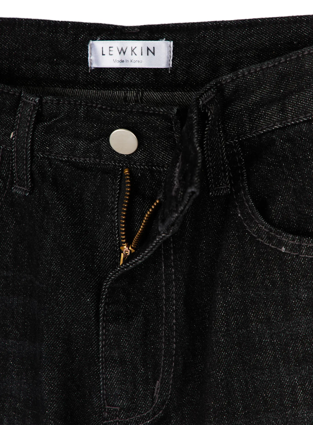 Jax Snap-Button Dark Wash Wide-Leg Jeans CY514