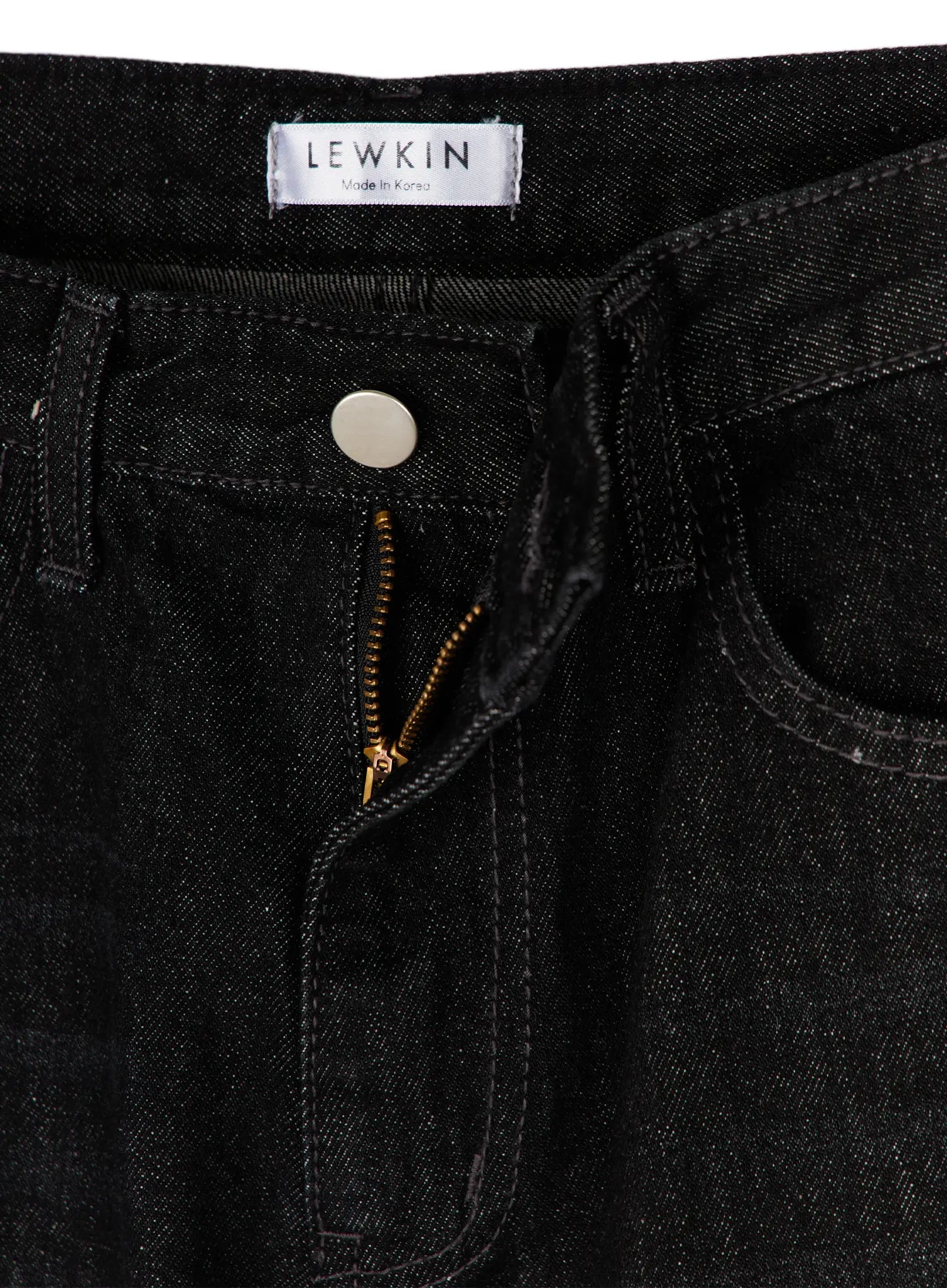 Jax Snap-Button Dark Wash Wide-Leg Jeans CY514
