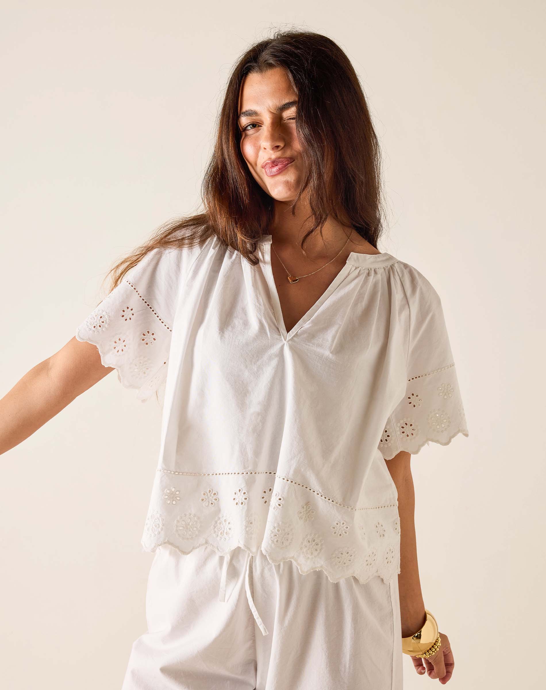 Daisy Eyelet Top