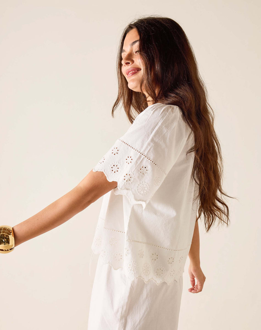 Daisy Eyelet Top