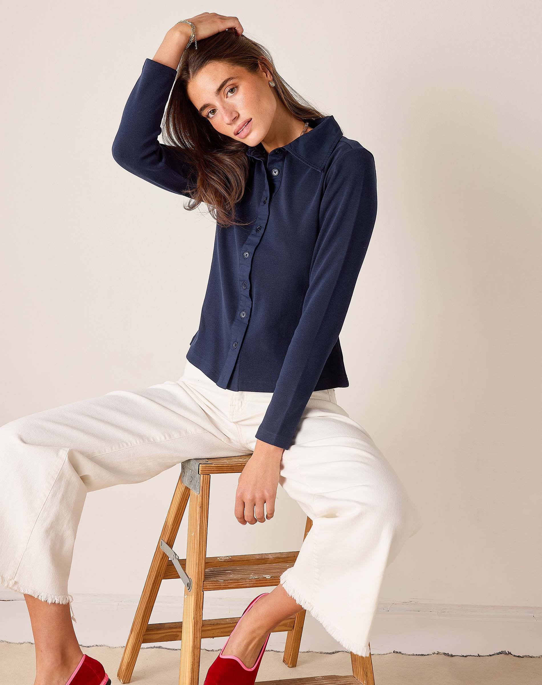 Earhart Button Down Ribbed Oxford