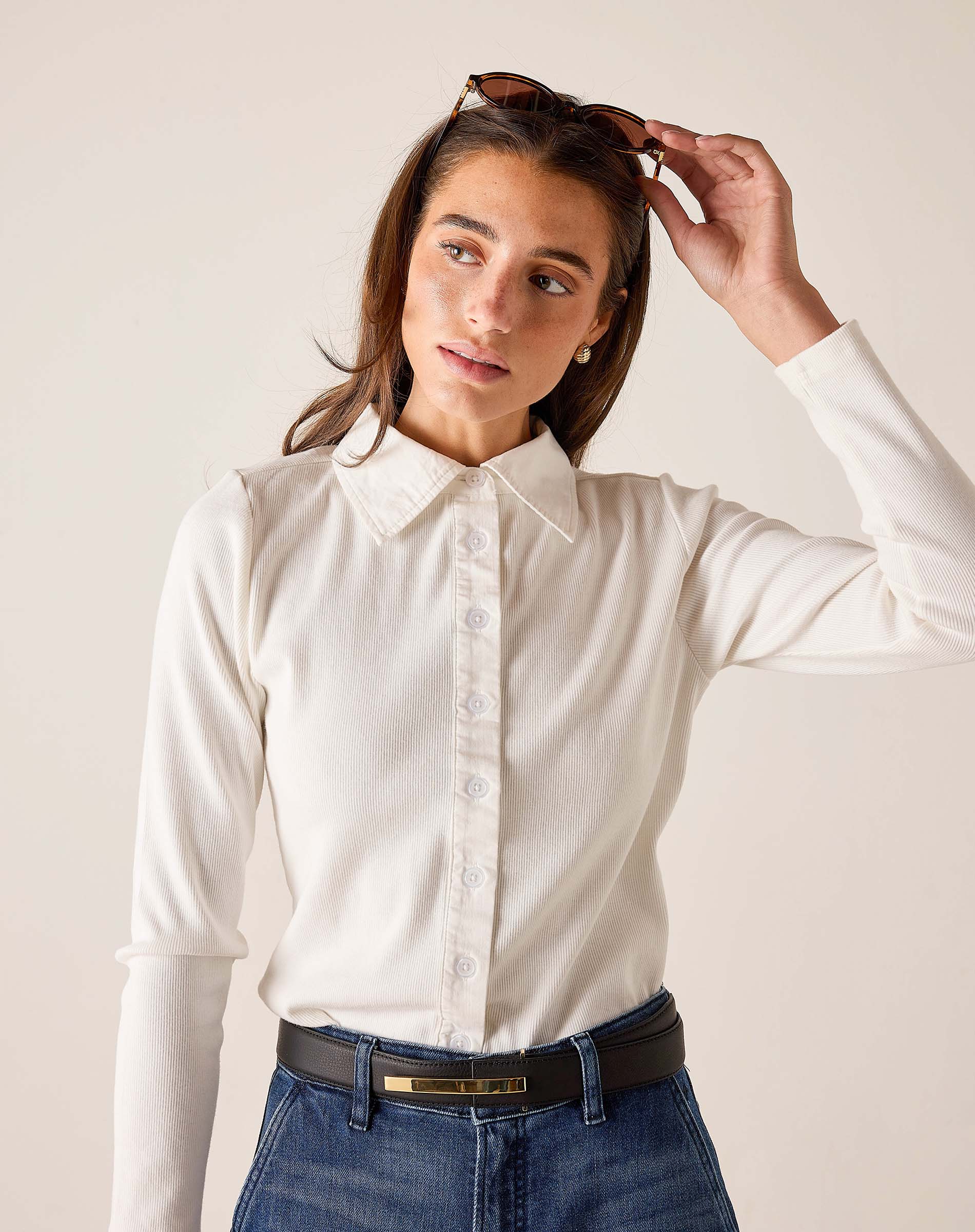 Earhart Button Down Ribbed Oxford