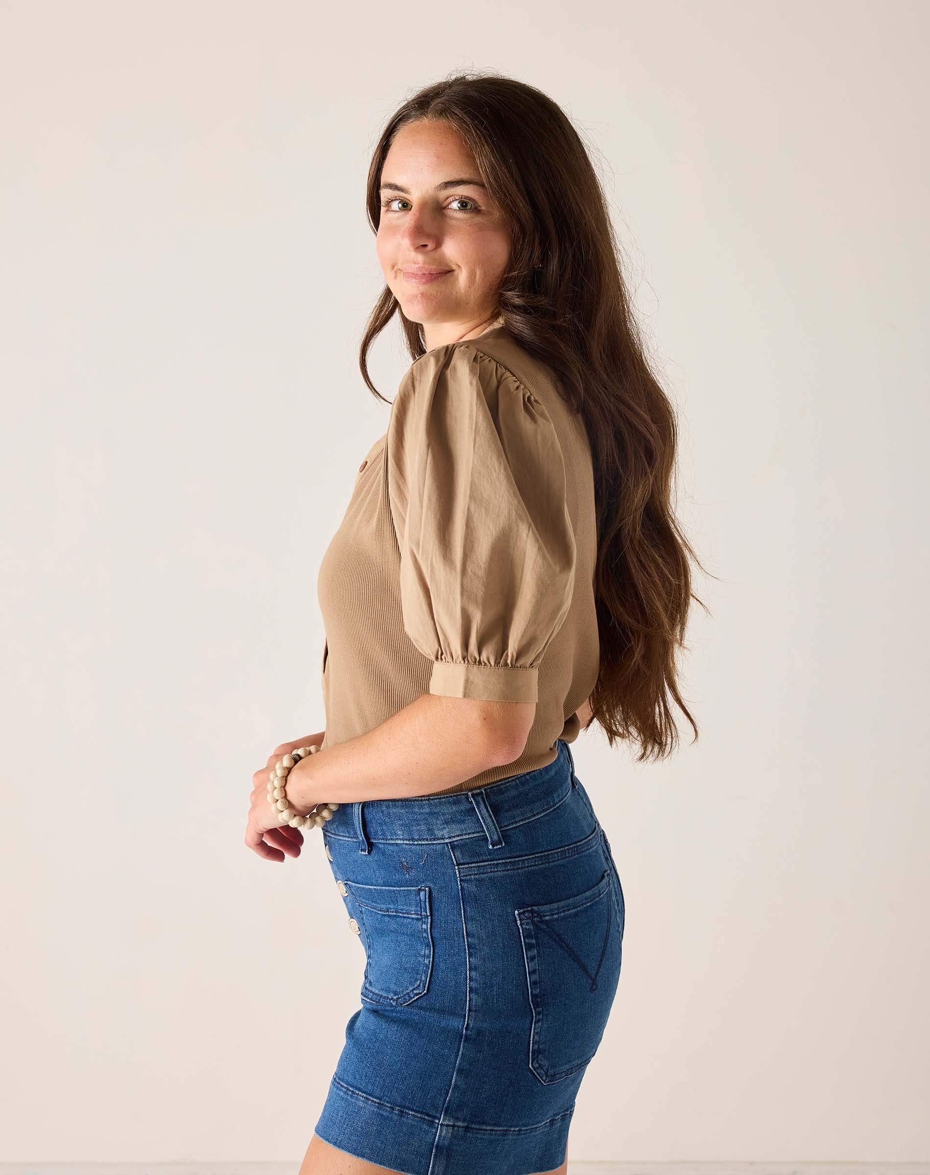 Earhart Ribbed Henley Top