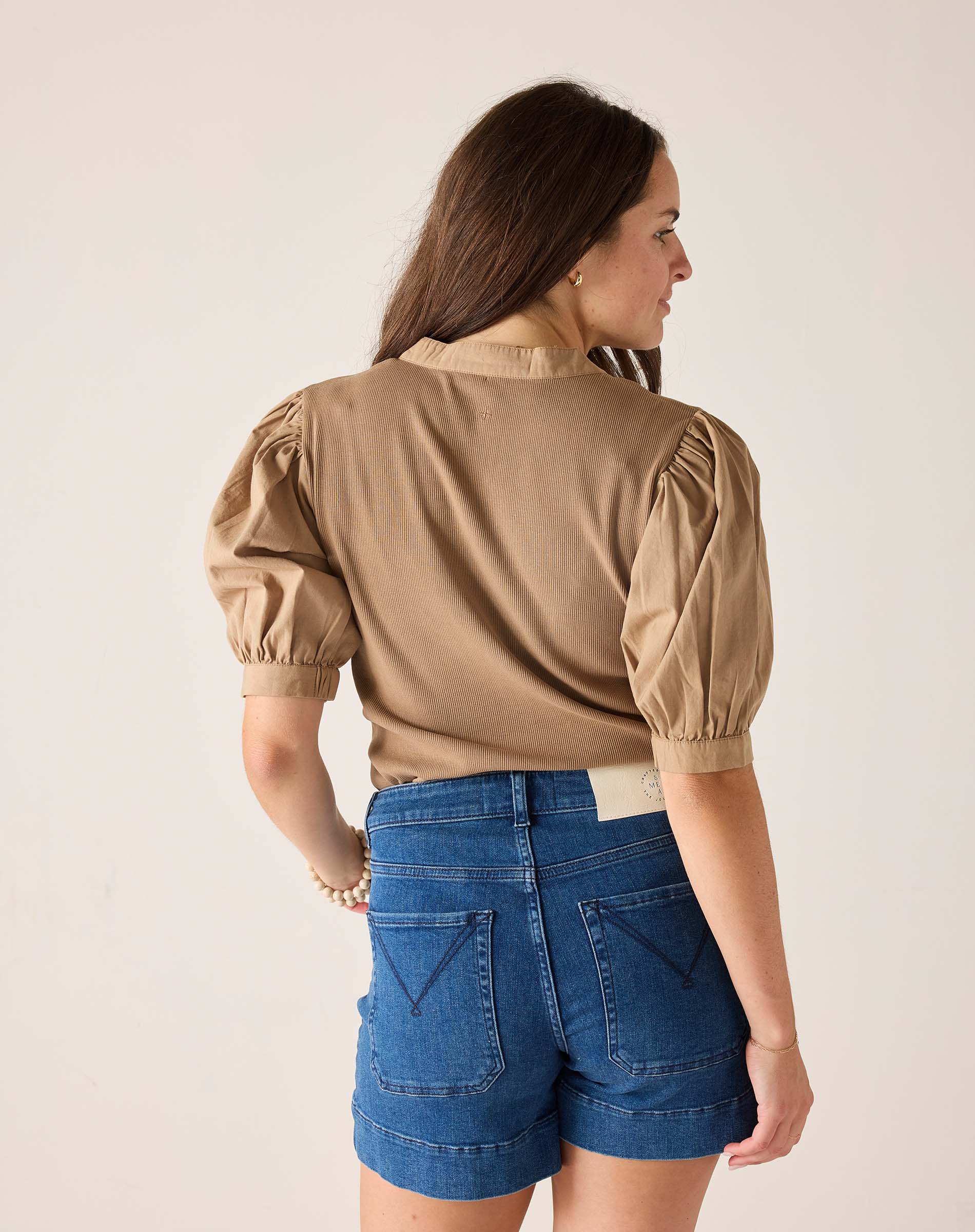 Earhart Ribbed Henley Top