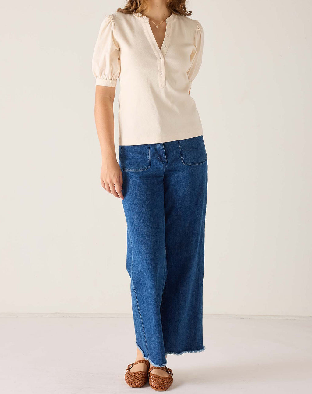 Earhart Ribbed Henley Top