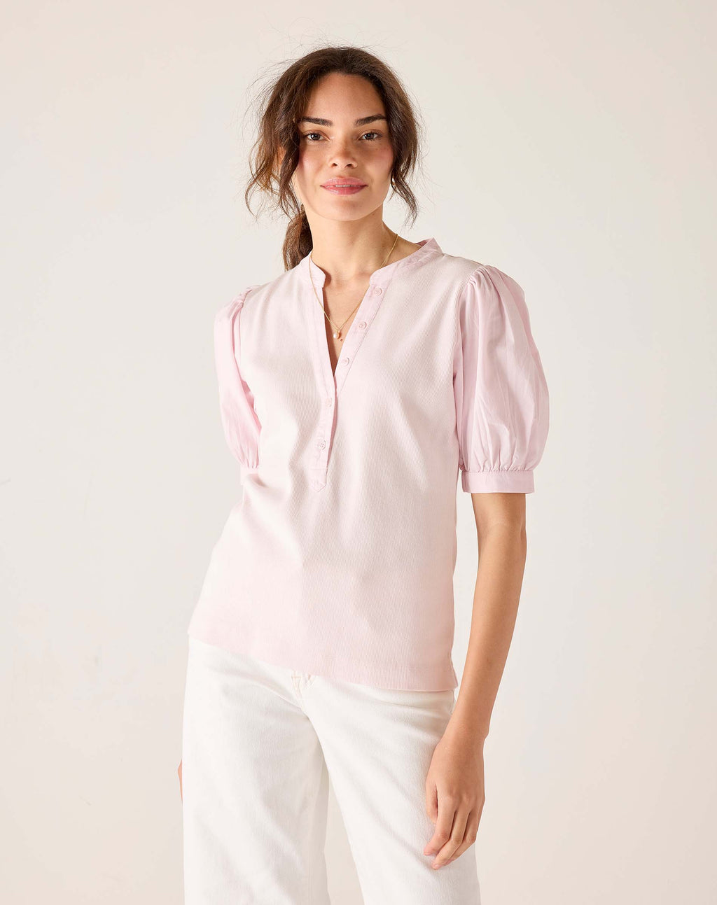 Earhart Ribbed Henley Top