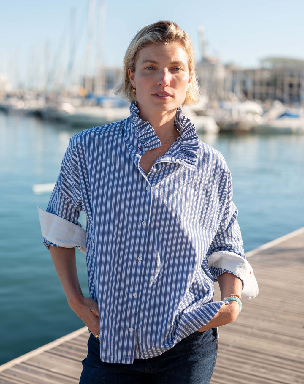 Emerson Pop Up Collar Top