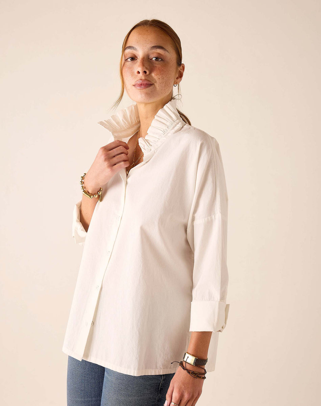 Emerson Pop Up Collar Top