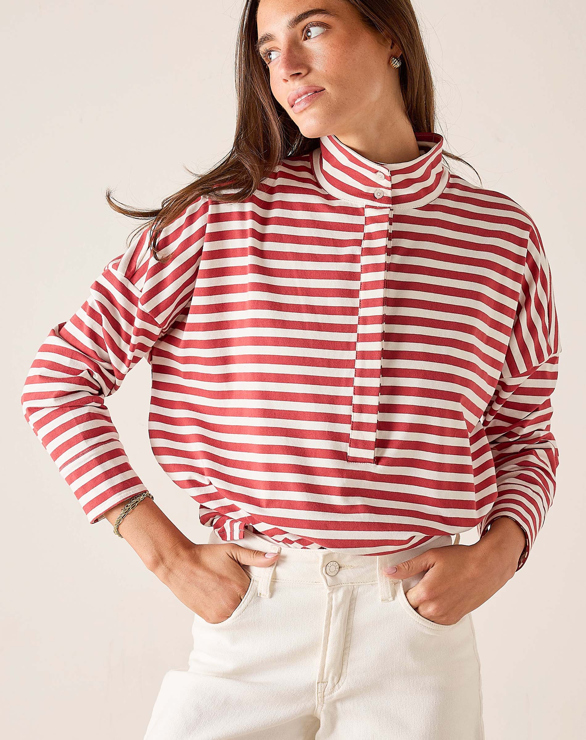 Emerson Pop Up Collar Top