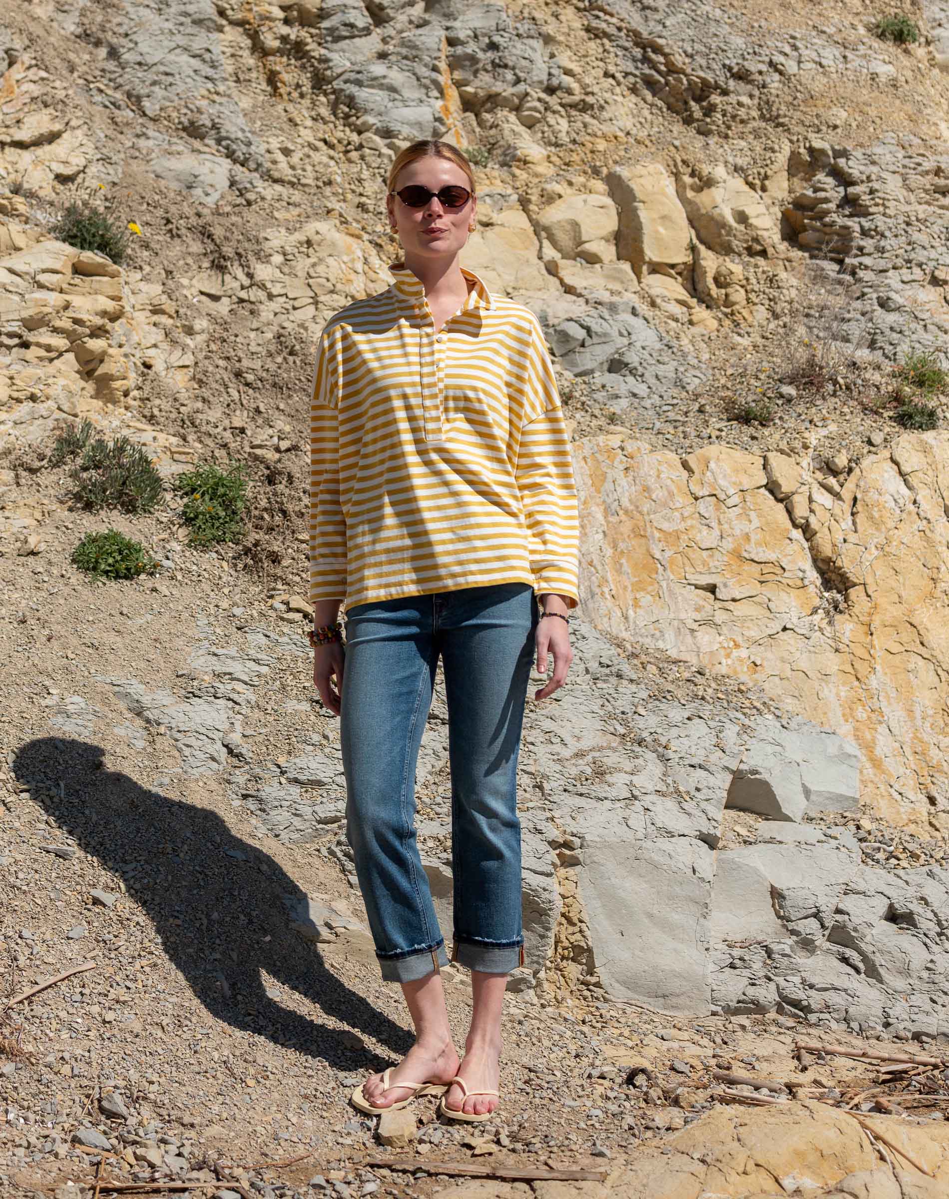 Emerson Pop Up Collar Top