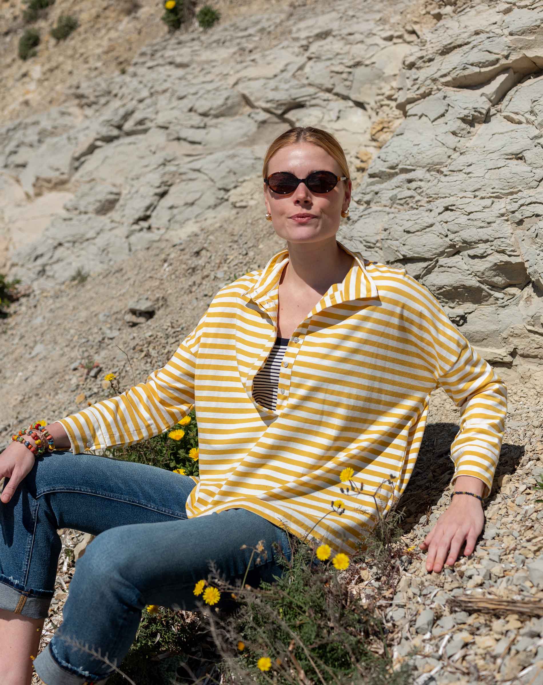 Emerson Pop Up Collar Top