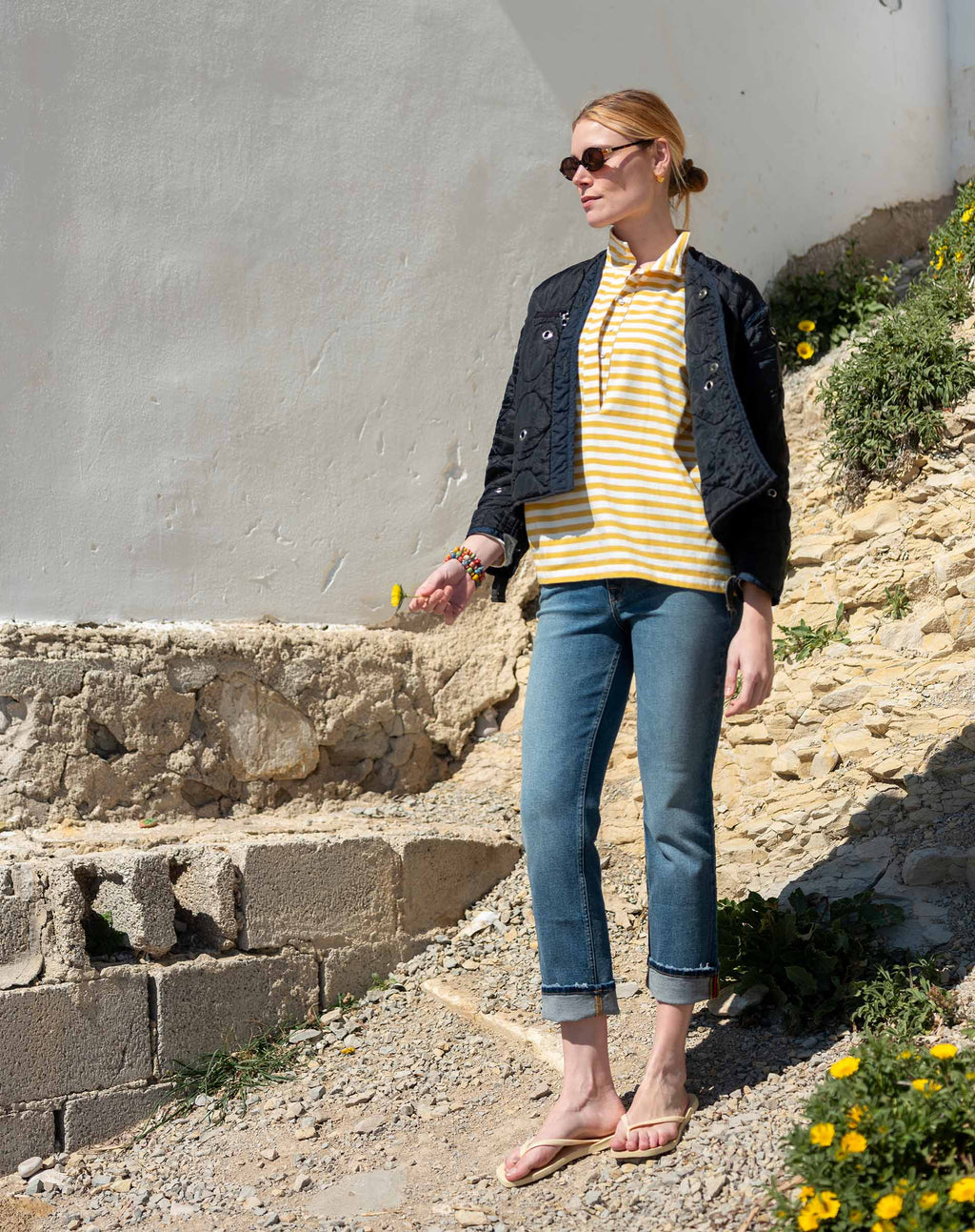 Emerson Pop Up Collar Top