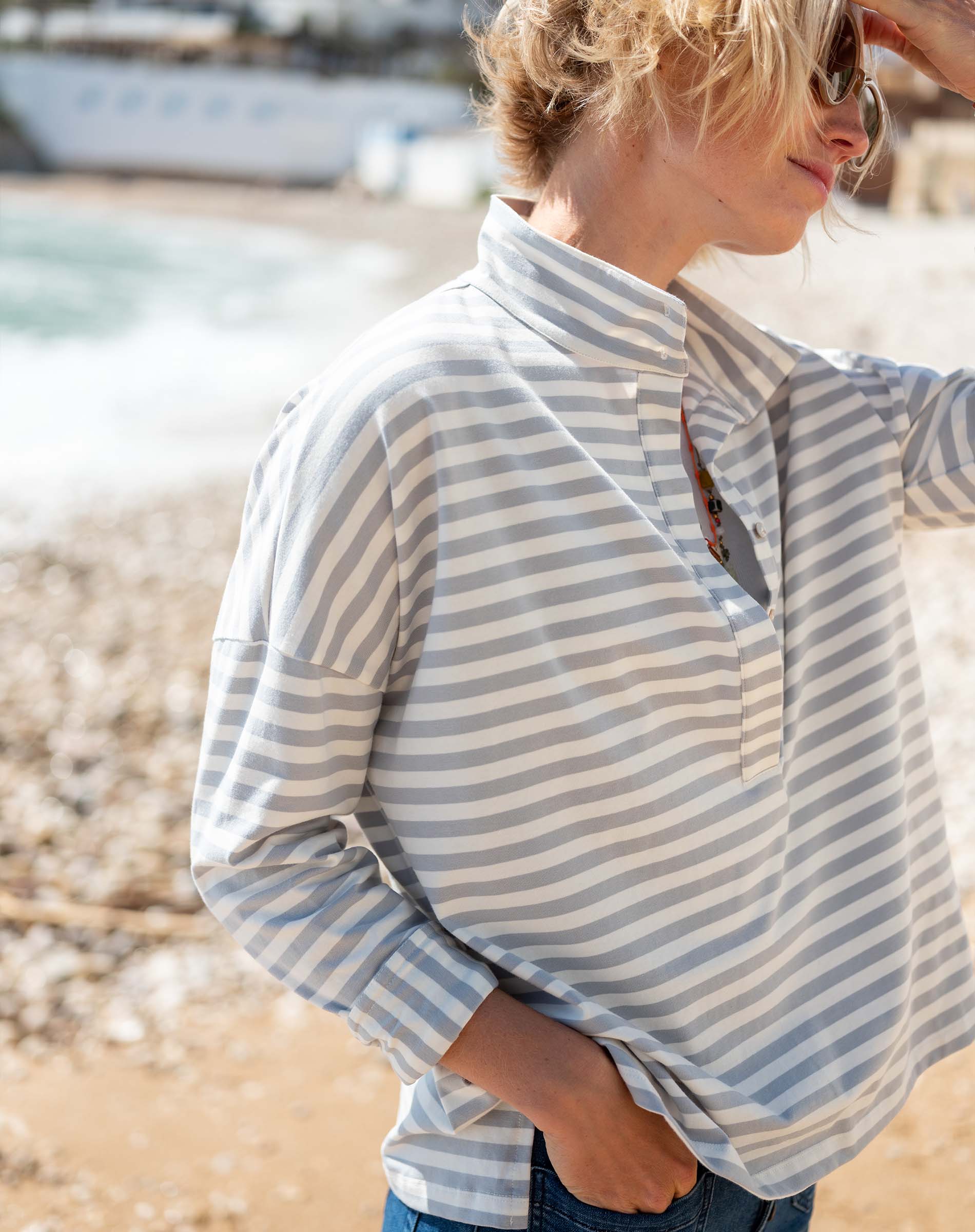 Emerson Pop Up Collar Top