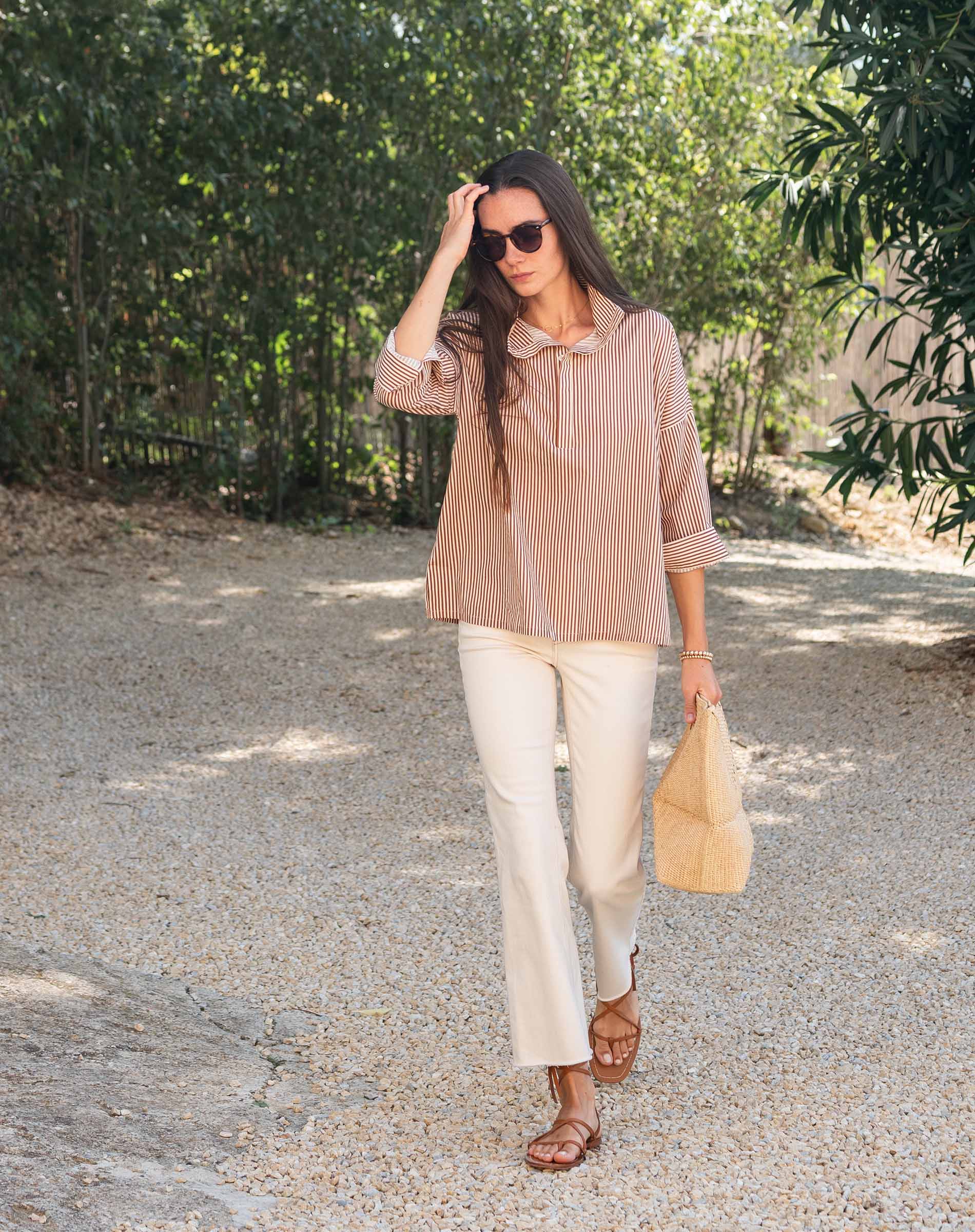 Emerson Pop Up Collar Top