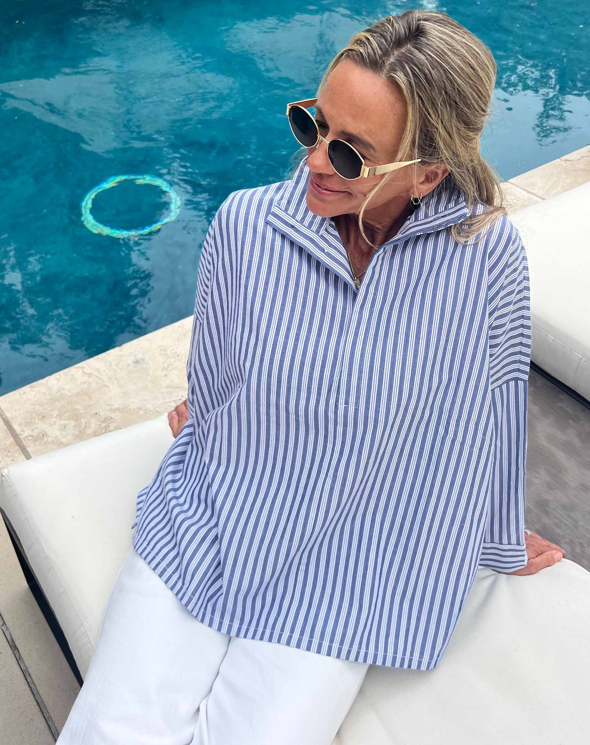 Emerson Pop Up Collar Top