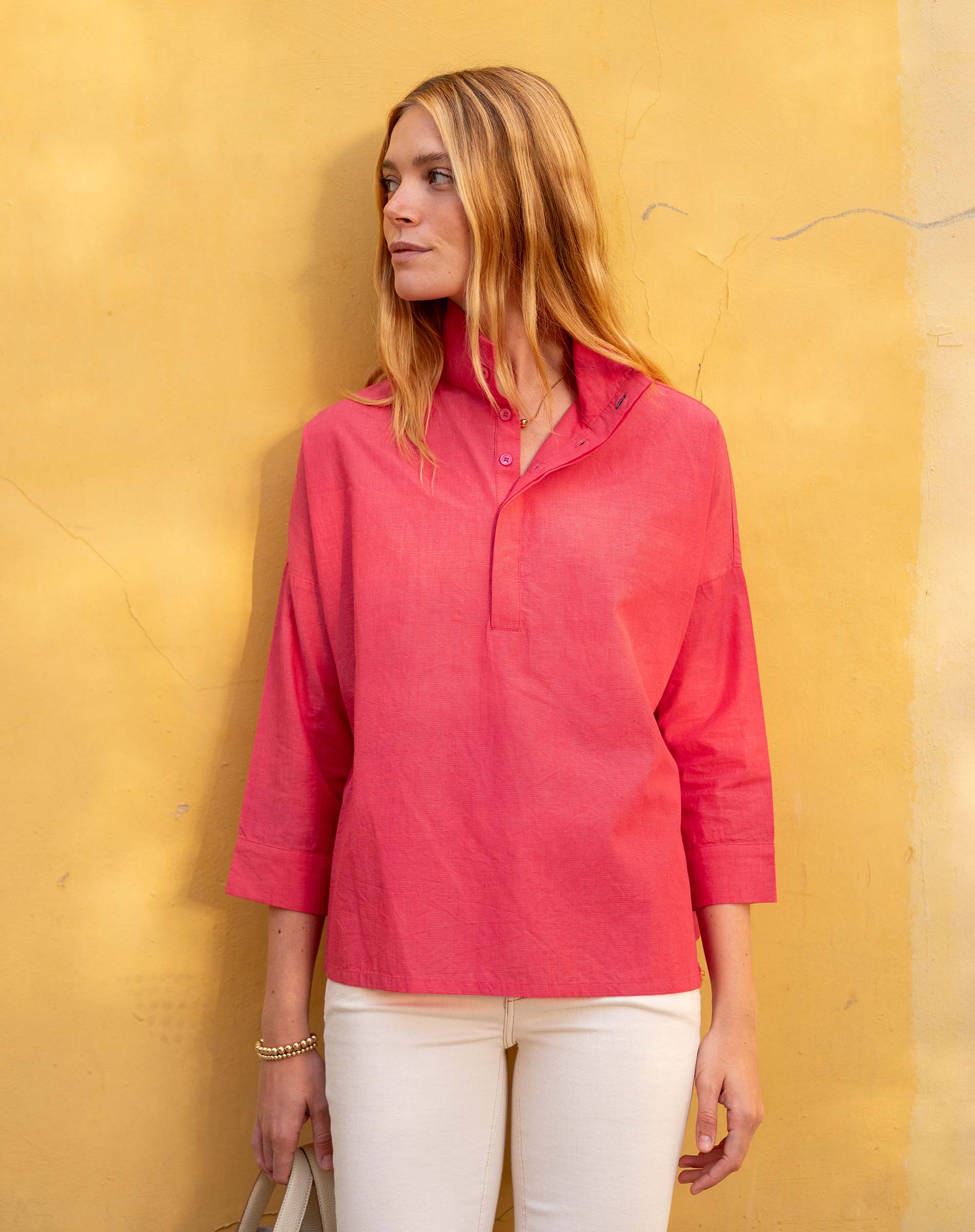 Emerson Pop Up Collar Top
