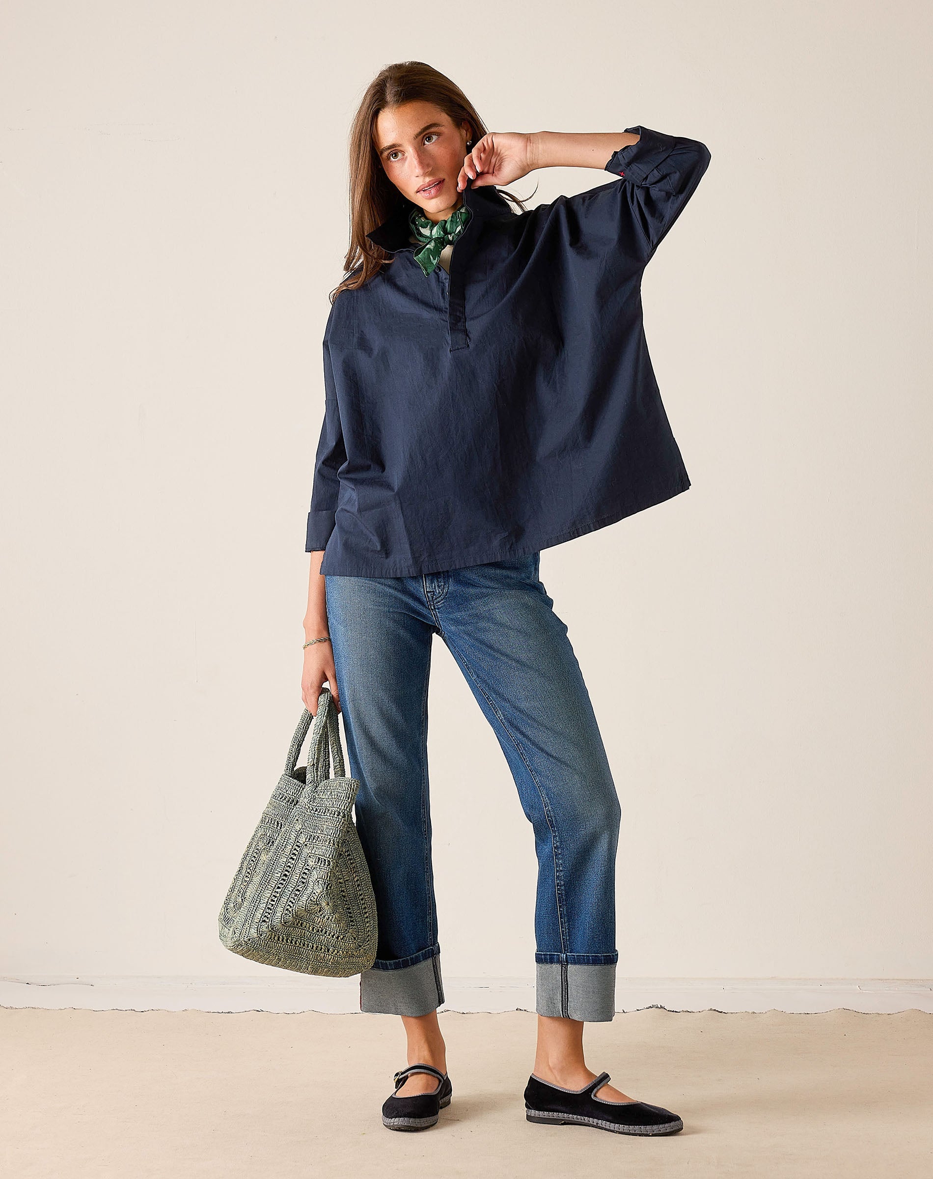 Emerson Pop Up Collar Top